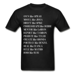 Black Excellence in The Arts & Business Adult T-Shirt - black