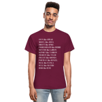 Black Excellence in The Arts & Business Adult T-Shirt - burgundy