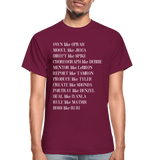 Black Excellence in The Arts & Business Adult T-Shirt - burgundy