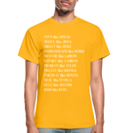 Black Excellence in The Arts & Business Adult T-Shirt - gold