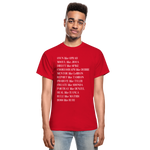 Black Excellence in The Arts & Business Adult T-Shirt - red