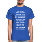 Black Excellence in Sports Adult T-Shirt - royal blue