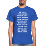 Black Excellence in Sports Adult T-Shirt - royal blue