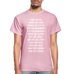 Black Excellence in Sports Adult T-Shirt - light pink