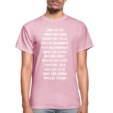 Black Excellence in Sports Adult T-Shirt - light pink