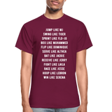 Black Excellence in Sports Adult T-Shirt - burgundy