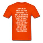 Black Excellence in Sports Adult T-Shirt - orange