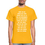 Black Excellence in Sports Adult T-Shirt - gold