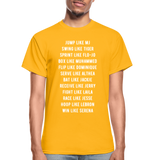 Black Excellence in Sports Adult T-Shirt - gold