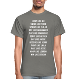 Black Excellence in Sports Adult T-Shirt - charcoal