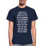 Black Excellence in Sports Adult T-Shirt - navy