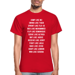 Black Excellence in Sports Adult T-Shirt - red