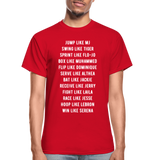 Black Excellence in Sports Adult T-Shirt - red