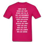 Black Excellence in Sports Adult T-Shirt - fuchsia