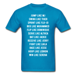 Black Excellence in Sports Adult T-Shirt - turquoise