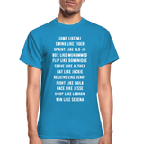 Black Excellence in Sports Adult T-Shirt - turquoise