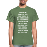 Black Excellence in Sports Adult T-Shirt - military green