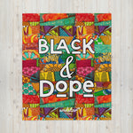Black & Dope Throw Blanket