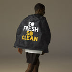 Luxe Soulstar So Fresh So Clean Unisex Camo Windbreaker