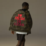 Luxe Soulstar So Fresh So Clean Unisex Camo Windbreaker