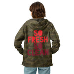 Luxe Soulstar So Fresh So Clean Unisex Camo Windbreaker