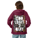 Luxe Soulstar Too Legit 2 Quit Unisex Windbreaker