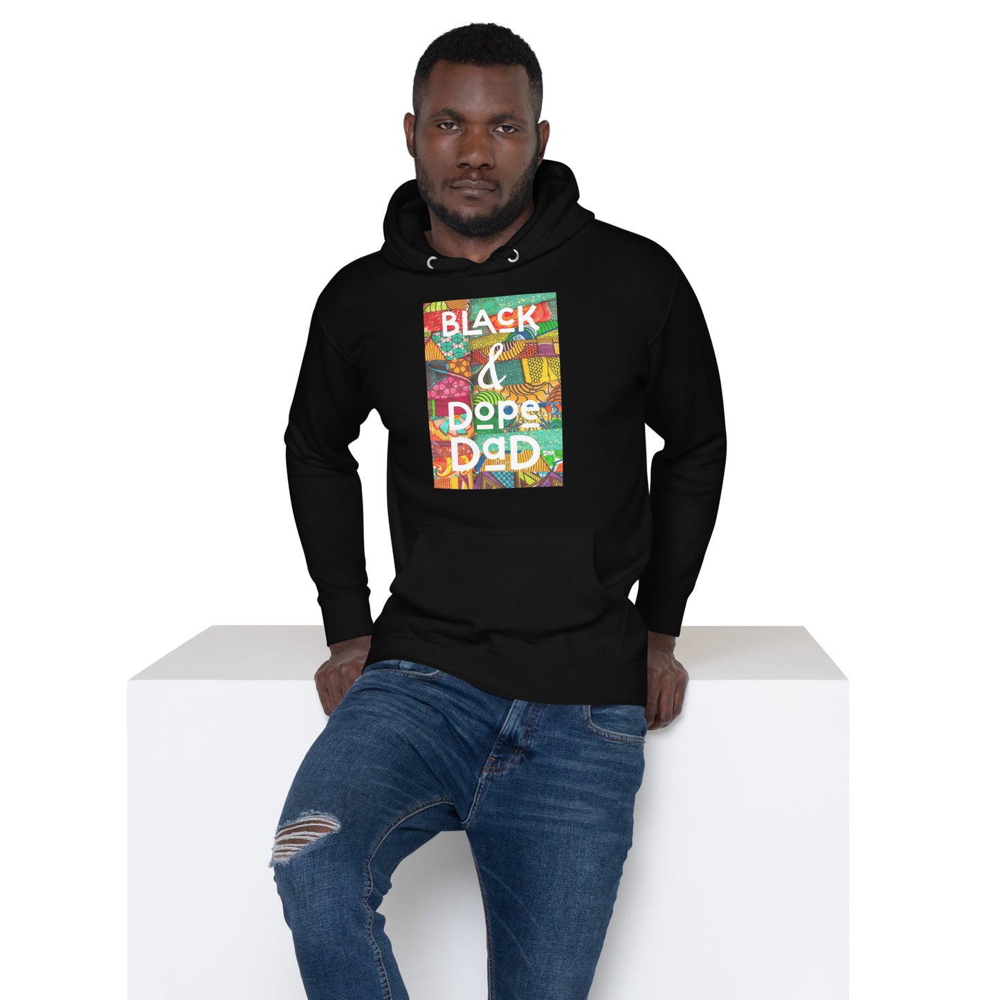 Black & Dope Dad Premium Hoodie