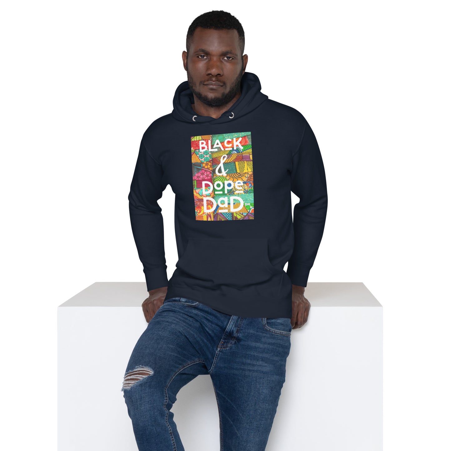 Black & Dope Dad Premium Hoodie