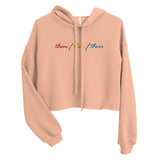 They Them Their Embroidered Crop Hoodie